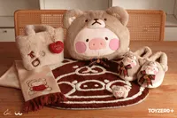 TOYZEROPLUS LuLu the Piggy - Teddy LuLu Hand Warmer Cushion + Blanket - LuLu The Piggy - photo 3