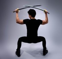 RORONOA ZORO THREE SWORD STYLE set (Wado Ichimonji,Sandai Kitetsu,Enma) "ONE PIECE", TAMASHII NATIONS PROPLICA 6