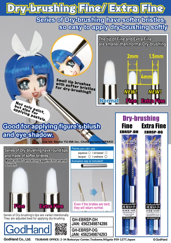 GodHand - Brushwork PRO Dry-brushing Extra Fine