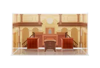 GOOD SMILE COMPANY Ace Attorney Acrylic Diorama Background Courtroom(re-order) - The Great Ace Attorney - photo 3