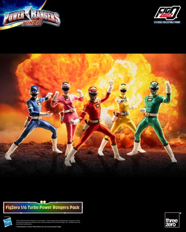 threezero Power Rangers Turbo - FigZero 1/6 Turbo Power Rangers Pack - Power Rangers
