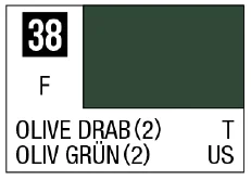 Mr. Color 38 - Olive Drab 2 (Flat/Tank)