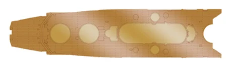 Fujimi [G-up No138] 1/700 Genuine Wood Deck Seal for IJN Battle Ship Musashi (Renovated Before Equipment) - Kit Accessories