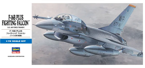 Hasegawa [D14] 1:72 F-16B PLUS FIGHTING FALCON - Scale Kits