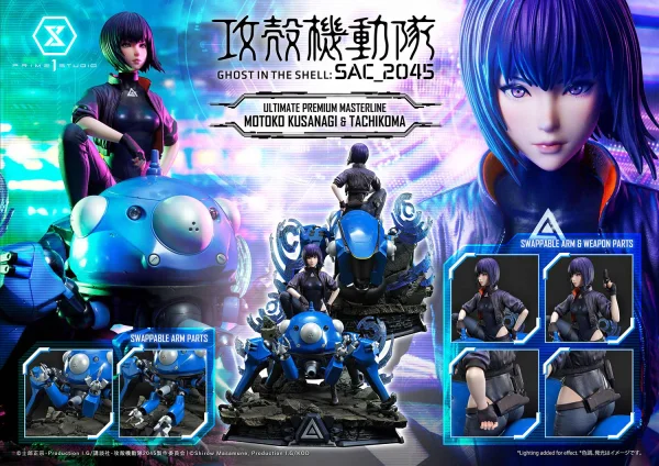 Prime 1 Studio Ultimate Premium Masterline Ghost in the Shell: SAC_2045 Motoko Kusanagi & Tachikoma Bonus Version - Ghost in the Shell