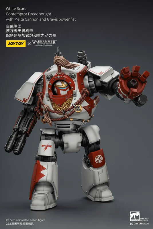 White Scars Contemptor Dreadnought with Melta Cannon and Gravis power fist