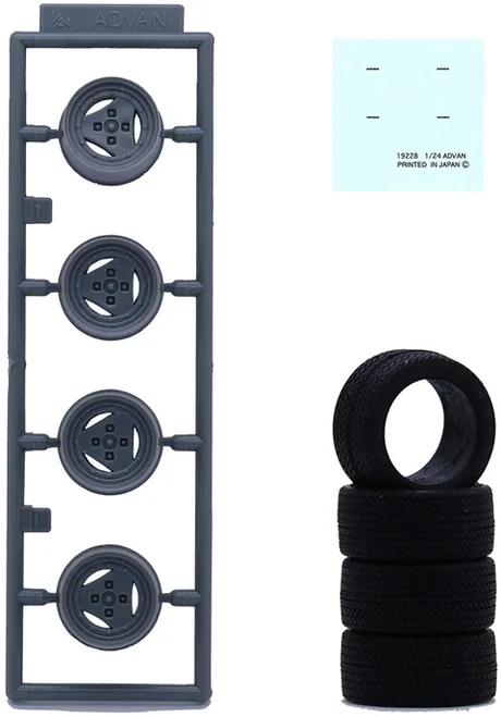 Fujimi [Wheel-102] 1/24 ADVAN A3A 15inch - Kit Accessories