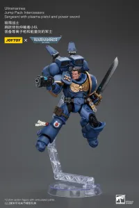 JOYTOY Ultramarines Jump Pack Intercessors Sergeant With Plasma Pistol And Power Sword - Warhammer 40K - photo 2