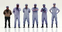 GENCO Mobile Police Patlabor 1/60 scale Shinohara Heavy Industries employee 6 body set - Mobile Police Patlabor - photo 1