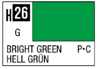 AQUEOUS HOBBY COLOR - H26 GLOSS BRIGHT GREEN (PRIMARY) 1