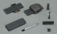 [QG41] 1:350 JAPANESE NAVY SHIP EQUIPMENTS SET B (TORPEDOES & RADARS) 2