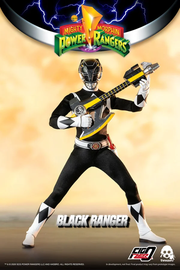 threezero Mighty Morphin Power Rangers – 1/6 Black Ranger - Power Rangers