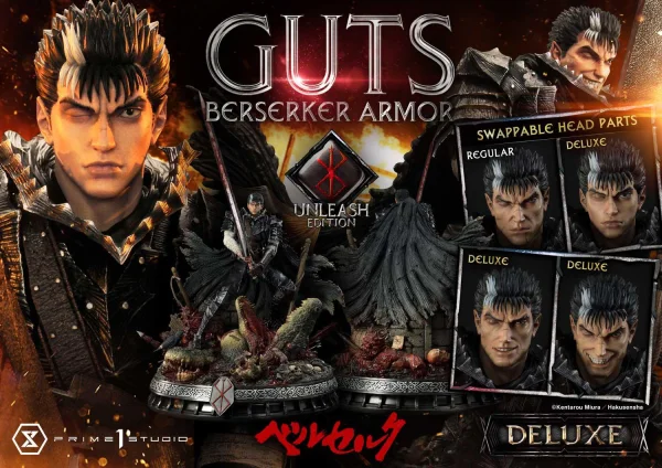 Prime 1 Studio Ultimate Premium Masterline Berserk Guts, Berserker Armor Unleash Edition Deluxe Version - Berserk