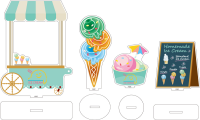 Nendoroid More Acrylic Stand Decorations: Ice Cream Parlor 2