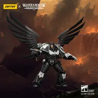JOYTOY Raven Guard Corvus Corax, Primarch of the XIX Legion with artificer-crafted lightning talons, archaeotech pistols, and whip - Warhammer 40K - photo 13