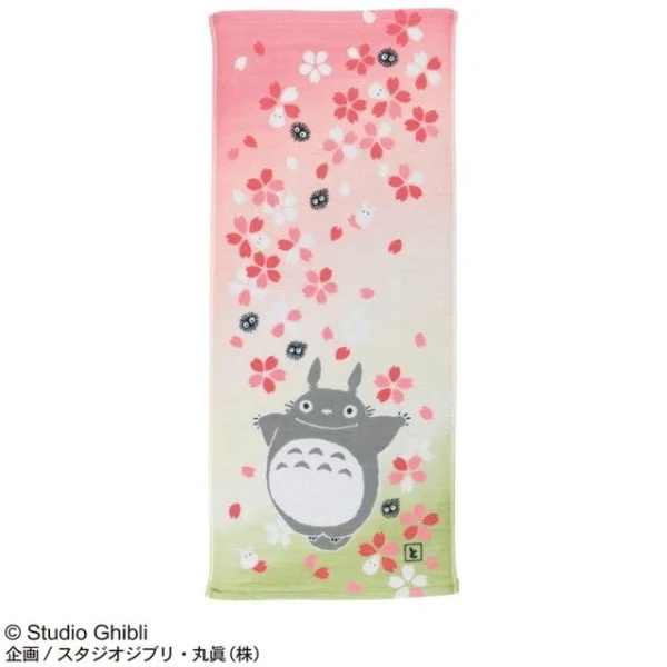 Marushin My Neighbor Totoro Flower (Pink and White) - Ghibli Imabari Gauze Series (Face Towel) - Studio Ghibli