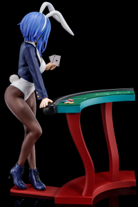 Sakuya Sieglinde wearing lapis lazuli blue bunny costume with Nip Slip Gimmick System 4