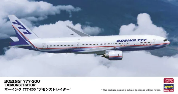 Hasegawa 1/200  BOEING 777-200 "DEMONSTRATOR" - Scale Kits