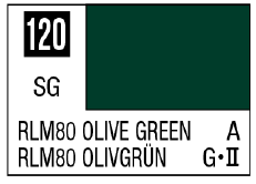 Mr. Color 120 - RLM80 Olive Green (Semi-Gloss/Aircraft)
