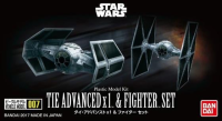VEHICLE MODEL 007 TIE ADVANCED x 1 & FIGHTER SET