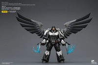 Raven Guard Corvus Corax, Primarch of the XIX Legion with artificer-crafted lightning talons, archaeotech pistols, and whip 21