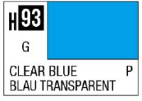 AQUEOUS HOBBY COLOR - H93 GLOSS CLEAR BLUE (PRIMARY) 1