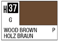 AQUEOUS HOBBY COLOR - H37 GLOSS WOOD BROWN (PRIMARY) 1