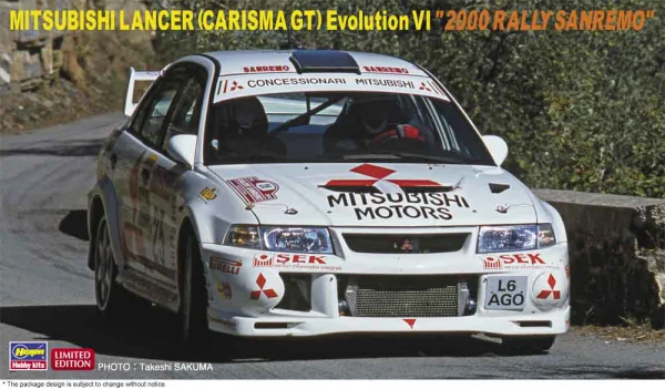 1/24  MITSUBISHI LANCER (CARISMA GT) Evolution VI "2000 RALLY SANREMO"