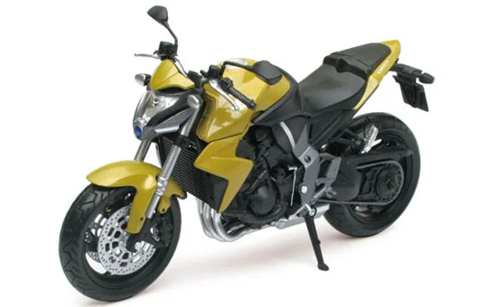 Aoshima 1/12 TOYABI DIECAST MOTORCYCLE: 1/12 Honda CB1000R (Yellow) - Scale Figures
