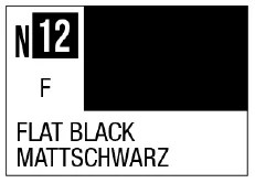 Acrysion N12 - Flat Black (Flat/Primary)