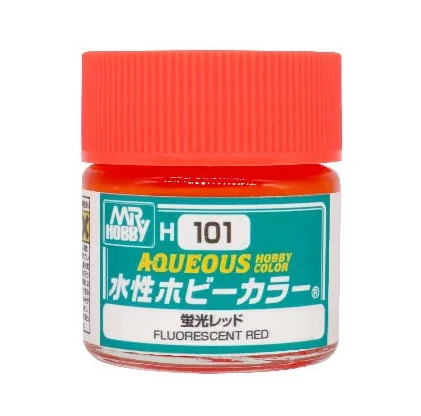 GSI Creos H101 AQUEOUS HOBBY COLOR FLUORESCENT RED