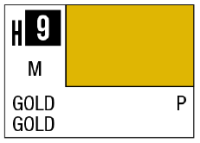 AQUEOUS HOBBY COLOR - H9 METALLIC GLOSS GOLD (PRIMARY) 1