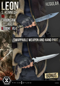 Ultimate Premium Masterline Resident Evil 4 Leon S. Kennedy versus Chainsaw Villager Bonus Version 47