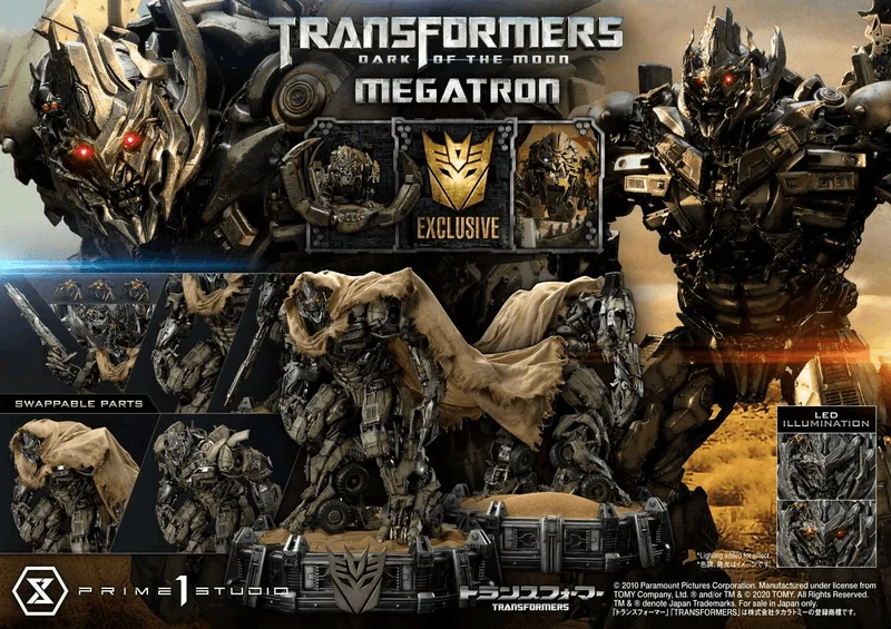 Prime 1 Studio Museum Masterline Transformers: Dark of the Moon (Film) Megatron EX Version - Transformers