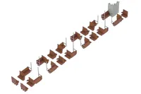 PLUM PMOA Semi-cross seat interior set A (brown) - Scale Kits - photo 11