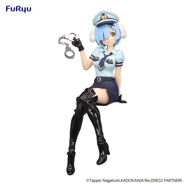 FuRyu Re:ZERO -Starting Life in Another World-　Noodle Stopper Figure -Rem Police Officer Cap with Dog Ears- - Re:ZERO -Starting Life in Another World-