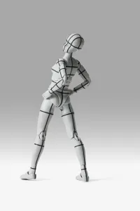 TAMASHII NATIONS BODY CHAN -Sports- Edition-WIRE FRAME- (Gray Color Ver.) "BODY-KUN/BODY-CHAN", TAMASHII NATIONS S.H.Figuarts - Body-chan - photo 4
