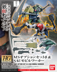 Orphans HG 1/144 MS Option Set 8 & Sau Mobile Worker 1