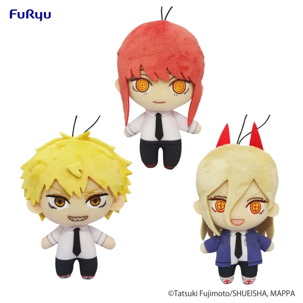 FuRyu Chainsaw Man　Plush Toy 1 -Denji /Makima /Power- set - Chainsaw Man