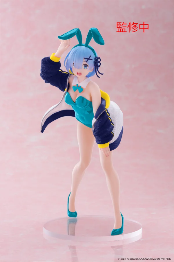 TAITO Re:Zero Starting Life in Another World Coreful Figure - Rem (Jacket Bunny Ver.) Renewal - Re:ZERO -Starting Life in Another World-