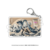 Katsushika Hokusai x Hatsune Miku Clear Acrylic Keychain 2