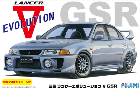 [ID-100] 1/24 Mitsubishi Lancer Evolution V GSR w/Window Frame Masking