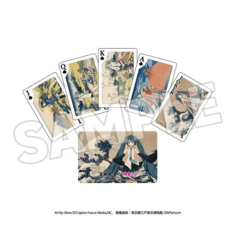 Presence CO., LTD. Katsushika Hokusai x Hatsune Miku Playing Cards - Hatsune Miku