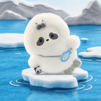 Panda Roll The Zoo In Hands Series Plush Keychain 15