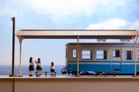 PLUM PMOA 1/80 Scale Paper kit Town Corner Accessory Series Local type island platform Extension set B（Shed） - Scale Kits - photo 2