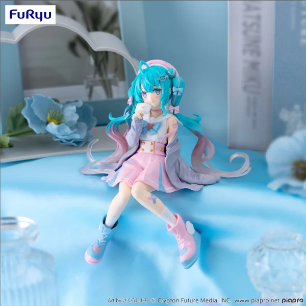 FuRyu Hatsune Miku Noodle Stopper Figure -Love Sailor Grey Color ver.- - Hatsune Miku