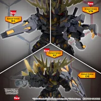 BANDAI HOBBY SD GUNDAM CROSS SILHOUETTE UNICORN GUNDAM 02 BANSHEE (DESTROY MODE) & BANSHEE NORN PARTS SET - Mobile Suit Gundam Unicorn / Narrative - photo 7