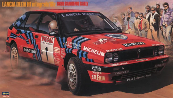 Hasegawa [CR8] 1:24 LANCIA DELTA HF INTEGRALE 16V (1989 SANREMO RALLY) - Scale Kits