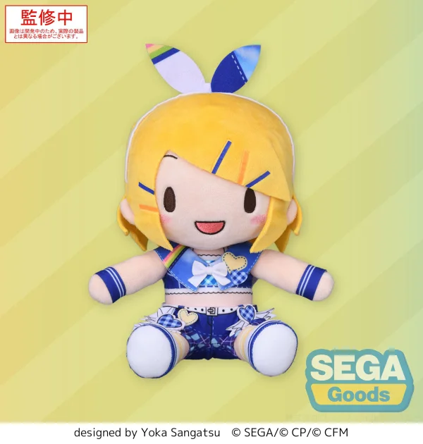 SEGA Fuwapetit "HATSUNE MIKU: COLORFUL STAGE!" Plush "Kagamine Rin -Time to RE:START!-" (M) - HATSUNE MIKU: COLORFUL STAGE!