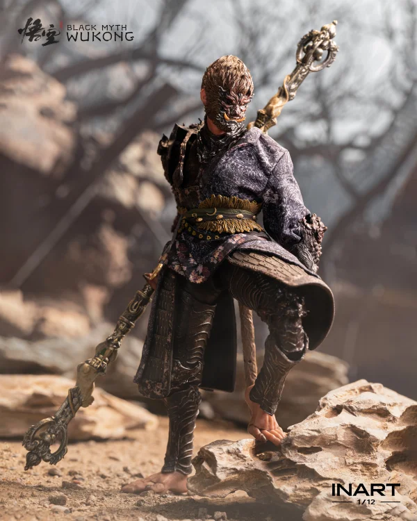 Queen Studios Black Myth: Wukong 1/12 Scale Action Figure - The Destined One in the Bronze Armor Set - Standard Version - Black Myth: Wukong